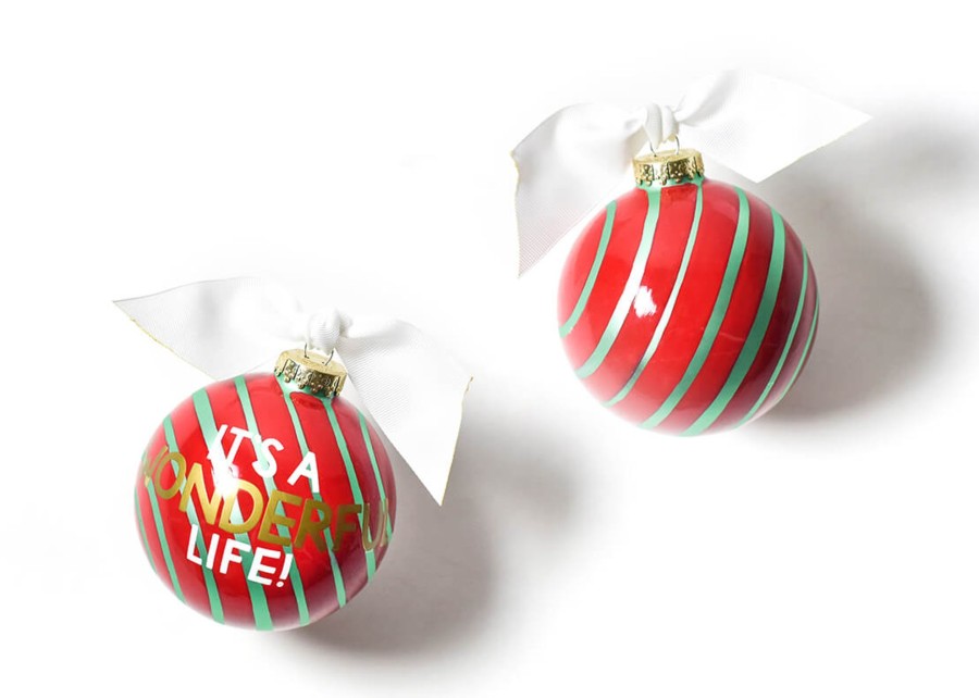 Holiday Ornaments | Coton Colors by Laura Johnson It'S A Wonderful Life Glass Ornament