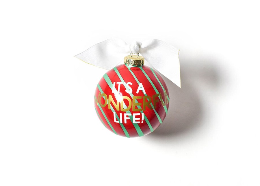 Holiday Ornaments | Coton Colors by Laura Johnson It'S A Wonderful Life Glass Ornament