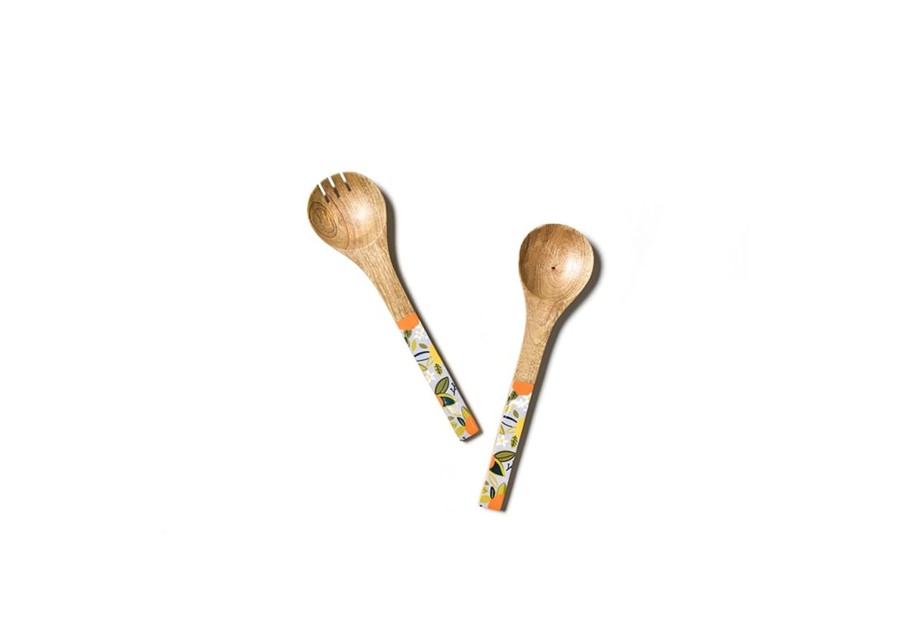 Shop All Serveware & Entertaining | Coton Colors by Laura Johnson Citrus Mango Wood Salad Server Set