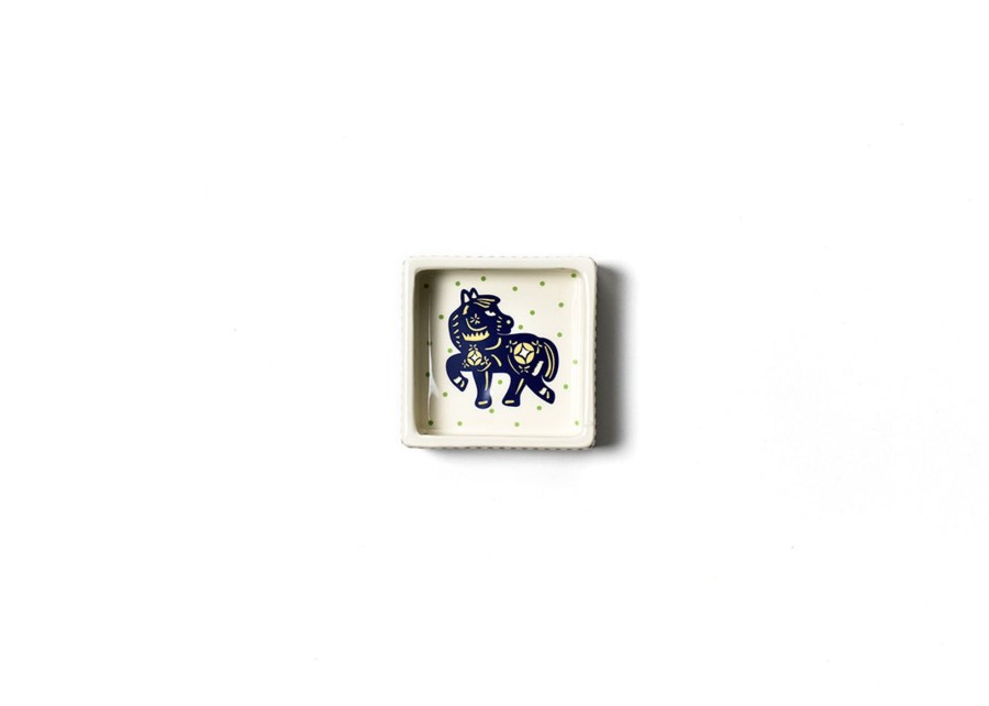 Shop All Serveware & Entertaining | Coton Colors by Laura Johnson Chinese Zodiac Horse Square Trinket Bowl