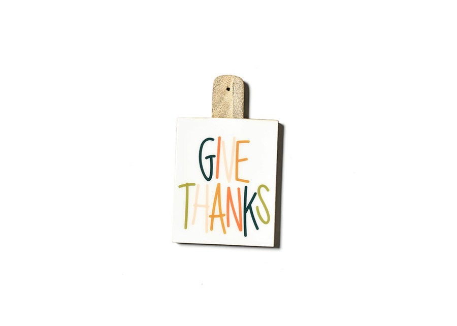 Serving Boards | Coton Colors by Laura Johnson Give Thanks Wood Small Rectangle Board