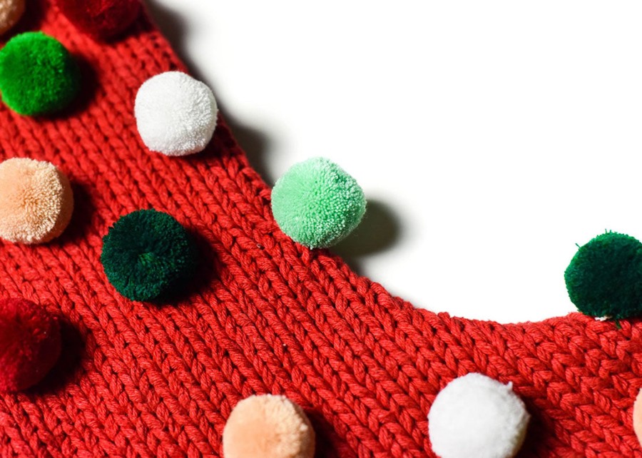 Seasonal Decor | Coton Colors by Laura Johnson Christmas In The Village Pom Pom Stocking