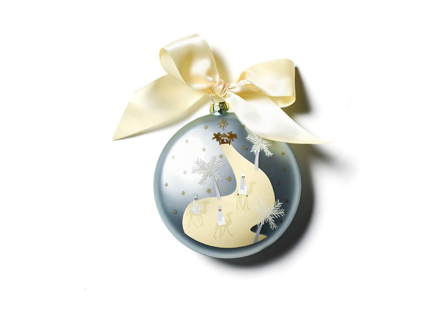 Religious Ornaments | Coton Colors by Laura Johnson Birth Of Christ - Luke 2:11 120Mm Glass Ornament