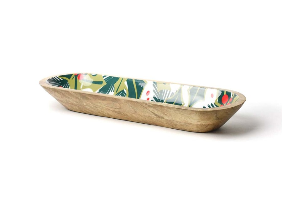 Cookware & Bakeware | Coton Colors by Laura Johnson Balsam And Berry Holly Wooden Dough Bowl