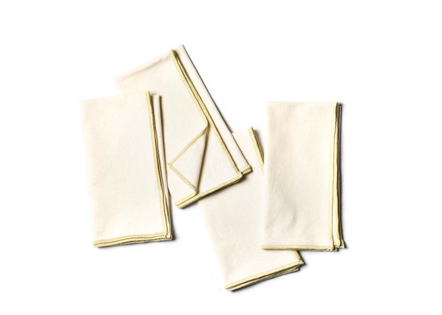 Shop All Serveware & Entertaining | Coton Colors by Laura Johnson Color Block Ecru Napkin, Set Of 4