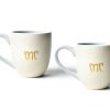 Shop All Celebrations | Coton Colors by Laura Johnson Ecru Mr. And Mr. Mugs, Set Of 2