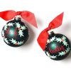 Holiday Ornaments | Coton Colors by Laura Johnson Boughs Of Holly Glass Ornament