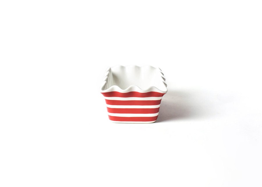 Cookware & Bakeware | Coton Colors by Laura Johnson Red Stripe Ruffle Loaf Pan