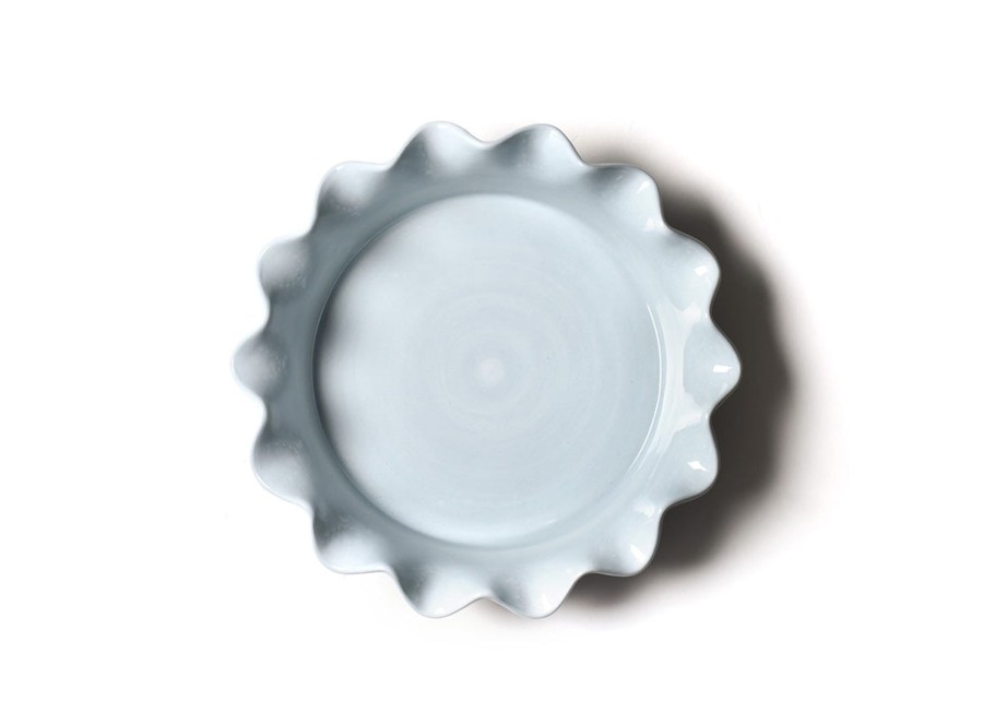 Cookware & Bakeware | Coton Colors by Laura Johnson Iris Blue Drop 9 Ruffle Pie Dish