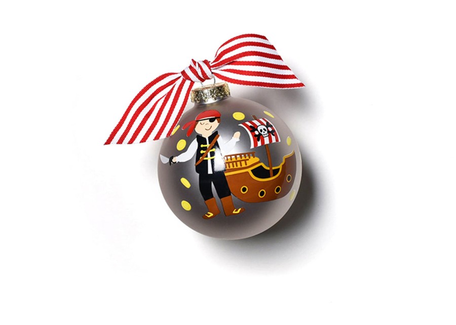 Babies & Children Ornaments | Coton Colors by Laura Johnson Pirate Glass Ornament