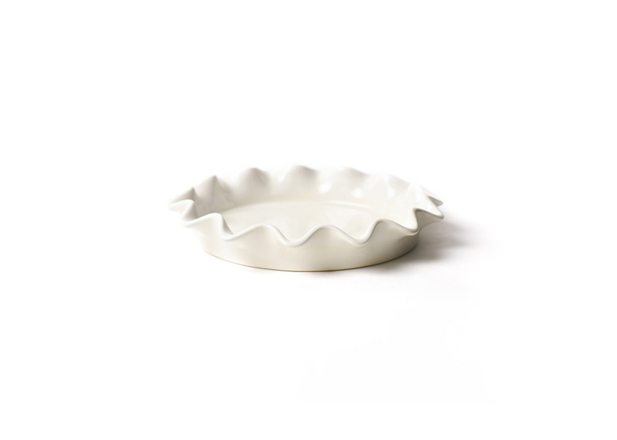 Cookware & Bakeware | Coton Colors by Laura Johnson Signature White 8 Ruffle Pie Dish