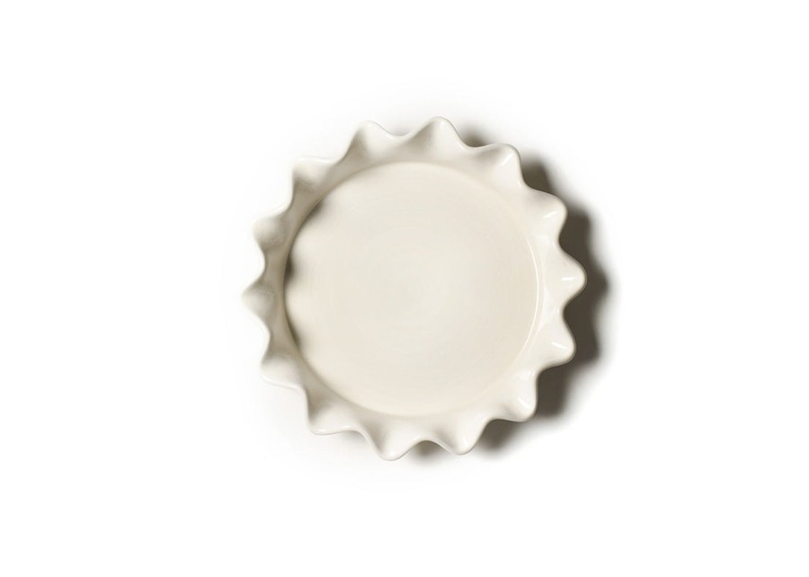 Cookware & Bakeware | Coton Colors by Laura Johnson Signature White 8 Ruffle Pie Dish