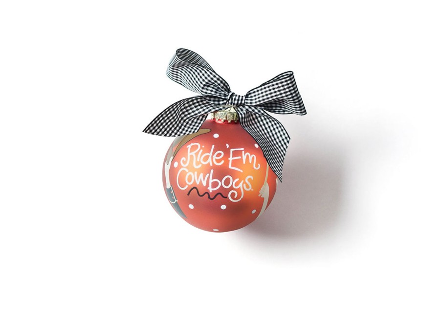 Collegiate Ornaments | Coton Colors by Laura Johnson Oklahoma State Crowd Cheer Glass Ornament