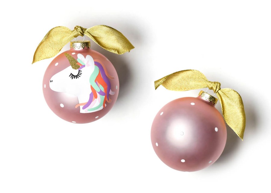 Babies & Children Ornaments | Coton Colors by Laura Johnson Unicorn Glass Ornament