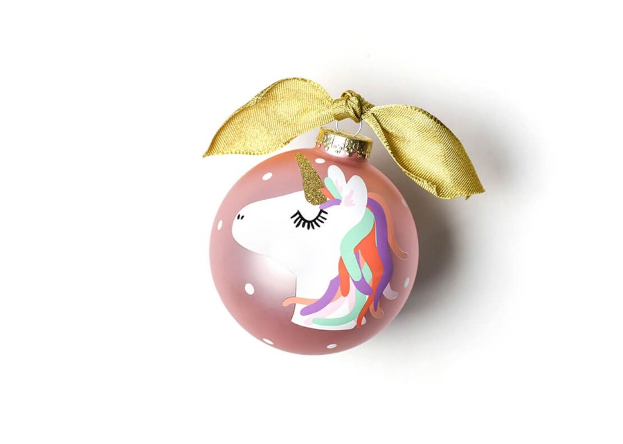 Babies & Children Ornaments | Coton Colors by Laura Johnson Unicorn Glass Ornament