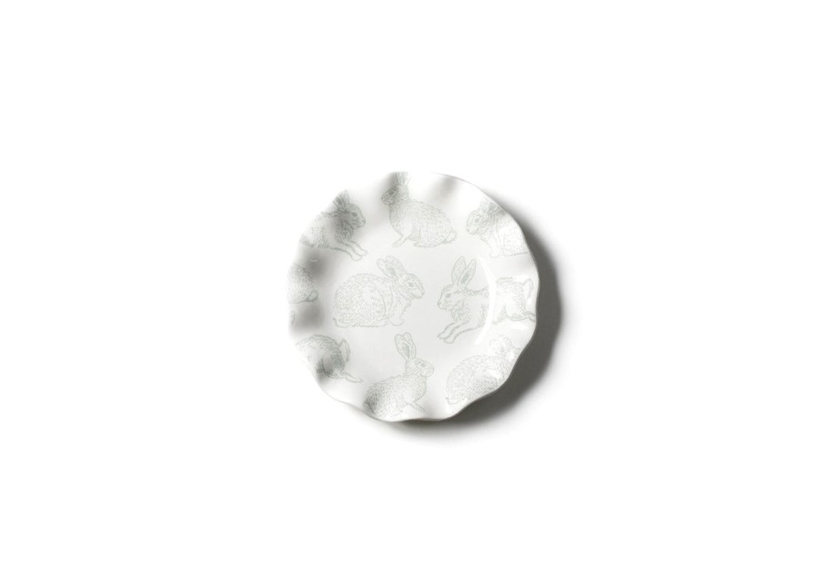 Shop All Dinnerware | Coton Colors by Laura Johnson Speckled Rabbit Ruffle Plate, Set Of 4