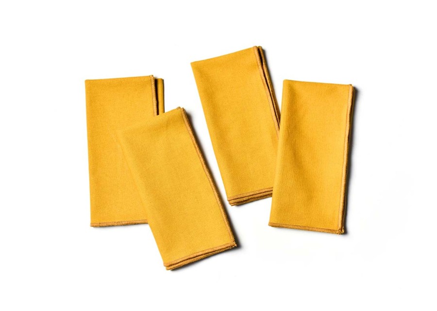 Shop All Serveware & Entertaining | Coton Colors by Laura Johnson Color Block Brass Napkin, Set Of 4