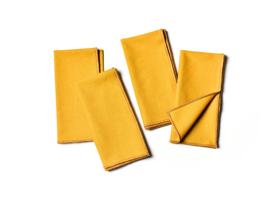 Shop All Serveware & Entertaining | Coton Colors by Laura Johnson Color Block Brass Napkin, Set Of 4