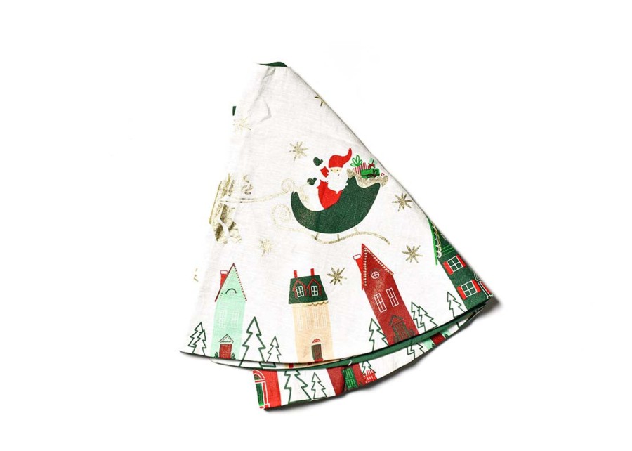 Seasonal Decor | Coton Colors by Laura Johnson Flying Santa Tree Skirt