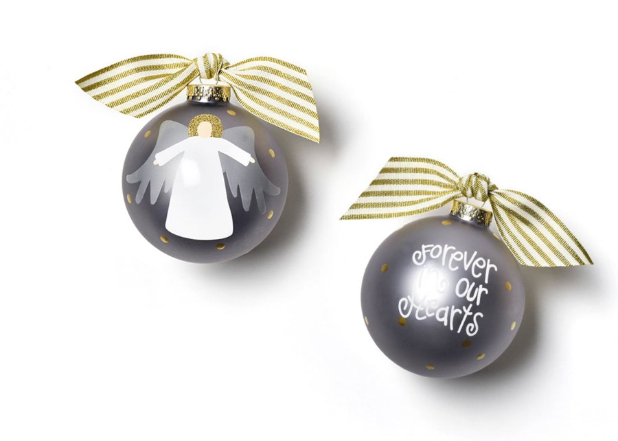 Religious Ornaments | Coton Colors by Laura Johnson Forever In Our Hearts Angel Glass Ornament, Fair Skin