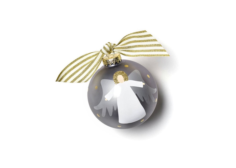 Religious Ornaments | Coton Colors by Laura Johnson Forever In Our Hearts Angel Glass Ornament, Fair Skin