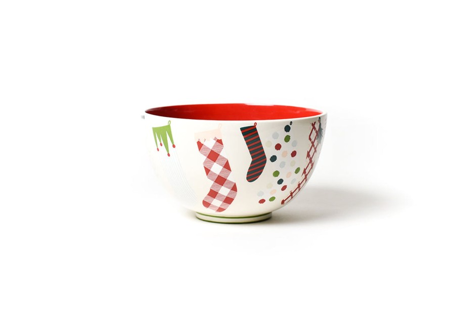 Shop All Serveware & Entertaining | Coton Colors by Laura Johnson Stockings 9" Footed Bowl