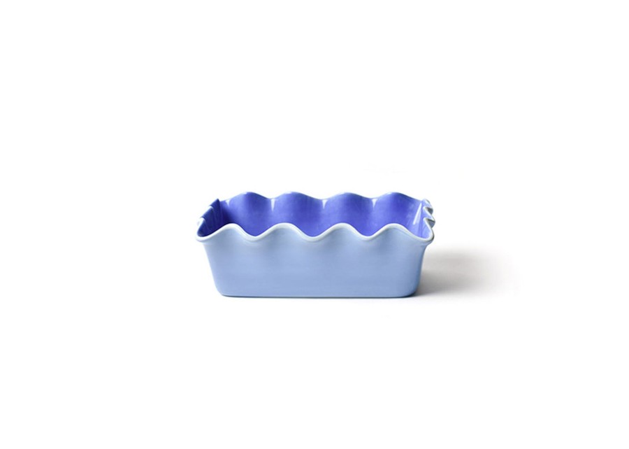 Cookware & Bakeware | Coton Colors by Laura Johnson Iris Blue Ruffle Loaf Pan