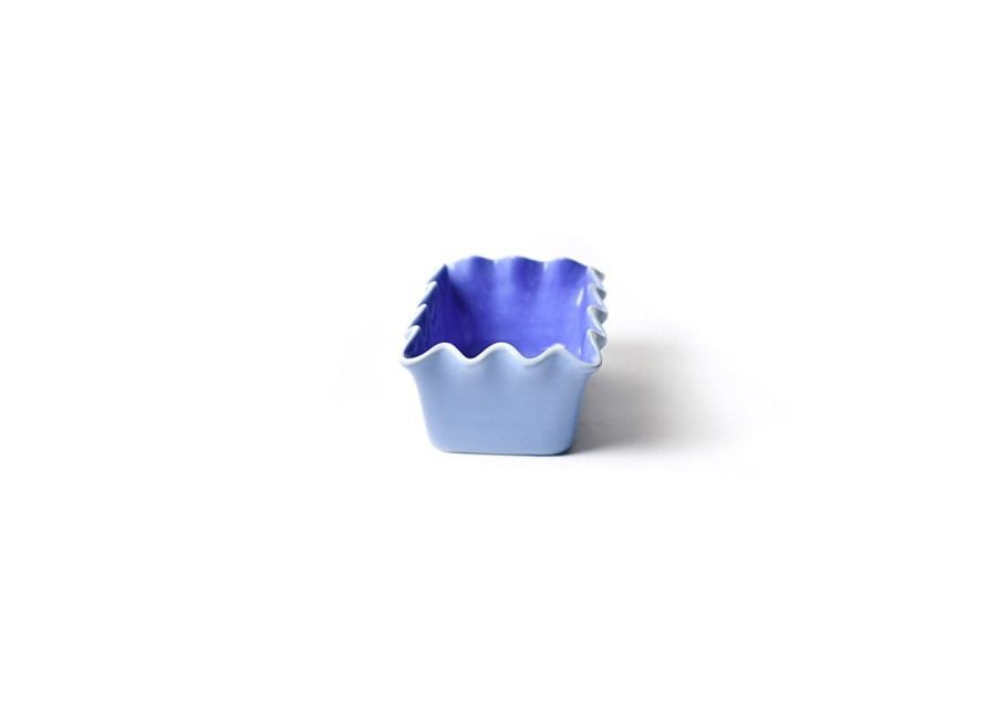 Cookware & Bakeware | Coton Colors by Laura Johnson Iris Blue Ruffle Loaf Pan