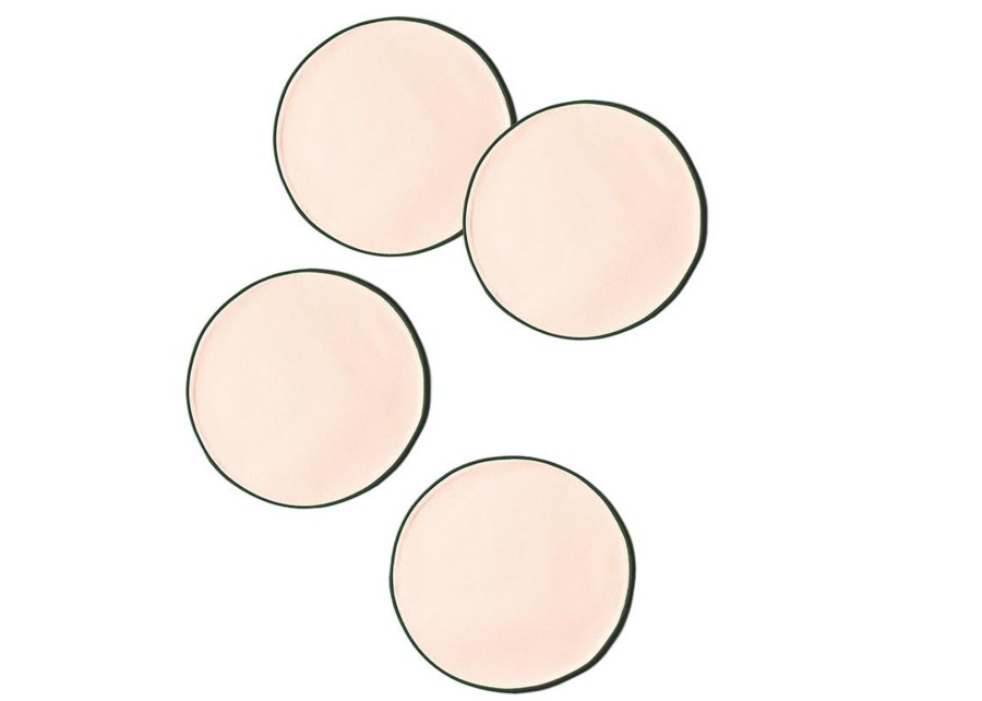 Table Linens | Coton Colors by Laura Johnson Blush And Pine Color Block Round Placemat Set Of 4