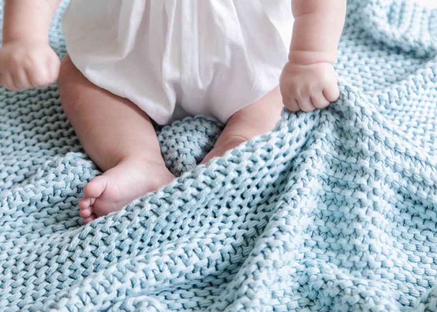 Babies & Children | Coton Colors by Laura Johnson Blue Knitted Blanket