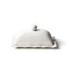 Shop All Serveware & Entertaining | Coton Colors by Laura Johnson Signature White Ruffle Domed Butter Dish