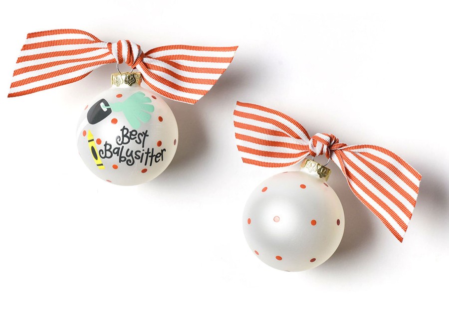 Commemorative Ornaments | Coton Colors by Laura Johnson Babysitter Glass Ornament