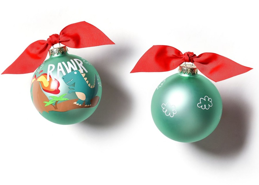 Babies & Children Ornaments | Coton Colors by Laura Johnson Dinosaur Glass Ornament