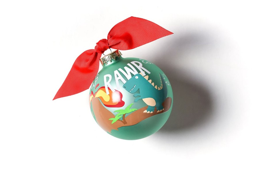 Babies & Children Ornaments | Coton Colors by Laura Johnson Dinosaur Glass Ornament