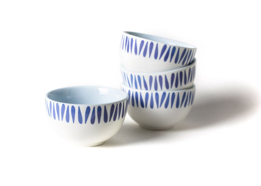 Shop All Dinnerware | Coton Colors by Laura Johnson Iris Blue Drop Small Bowl, Set Of 4