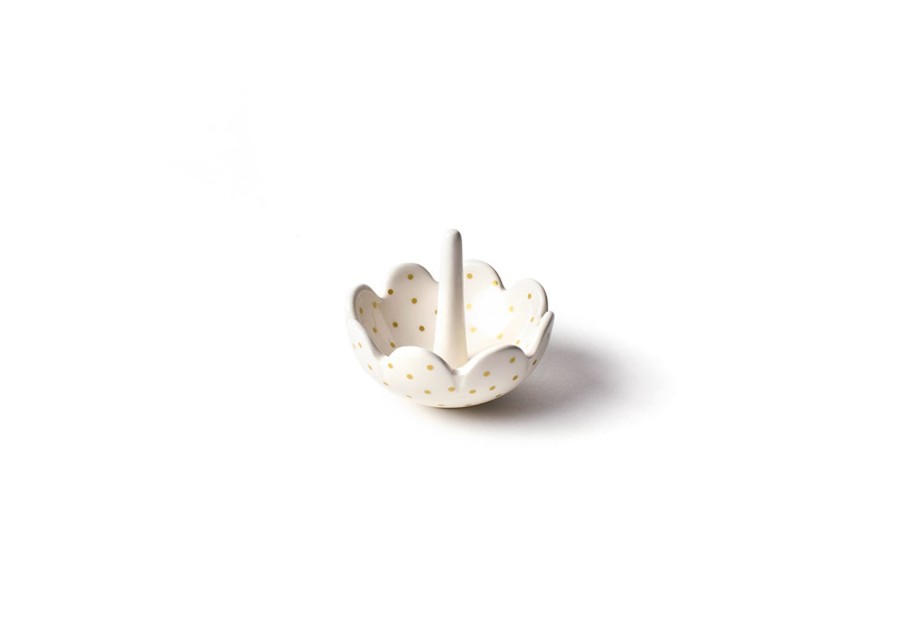 Shop All Celebrations | Coton Colors by Laura Johnson Gold Swiss Dot Scallop Ring Dish