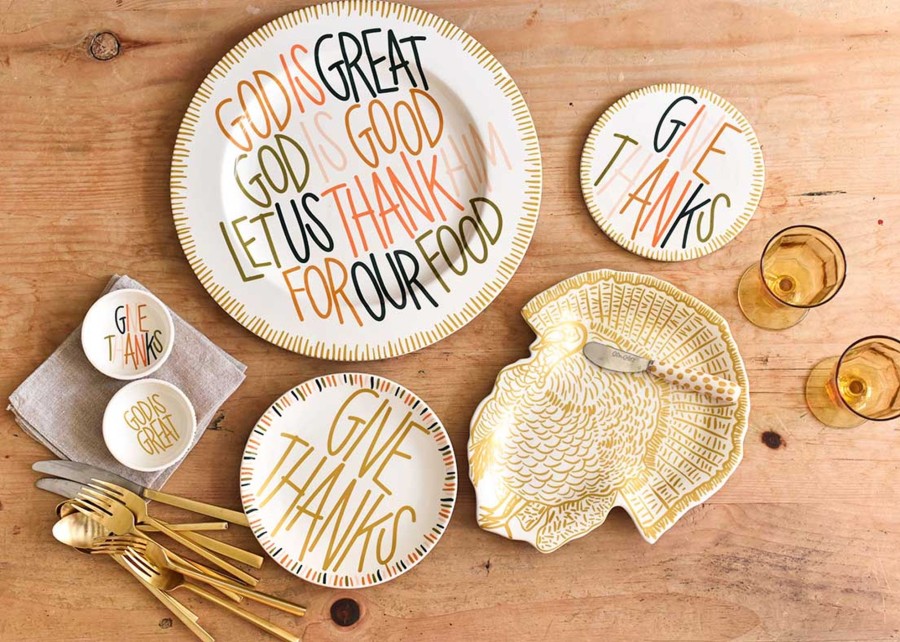 Cookware & Bakeware | Coton Colors by Laura Johnson Dusk Give Thanks Trivet