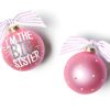 Babies & Children Ornaments | Coton Colors by Laura Johnson Big Sister Popper Glass Ornament