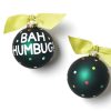 Holiday Ornaments | Coton Colors by Laura Johnson Bah Humbug Glass Ornament