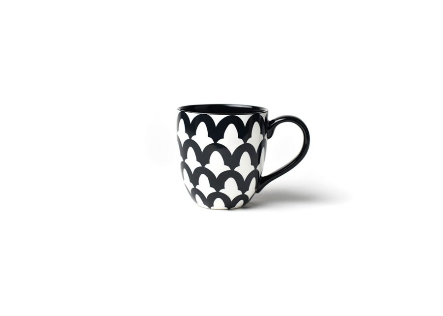 Sets | Coton Colors by Laura Johnson Black Arabesque Mug Set Of 4