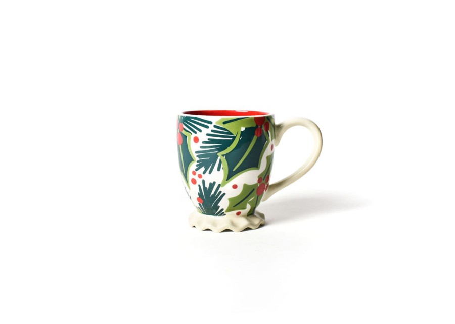 Mugs | Coton Colors by Laura Johnson Balsam And Berry Holly Ruffle Mug