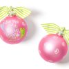 Religious Ornaments | Coton Colors by Laura Johnson For This Child Pink Glass Ornament