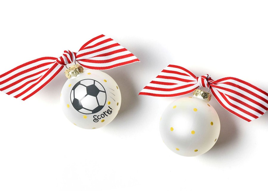 Commemorative Ornaments | Coton Colors by Laura Johnson Soccer Glass Ornament