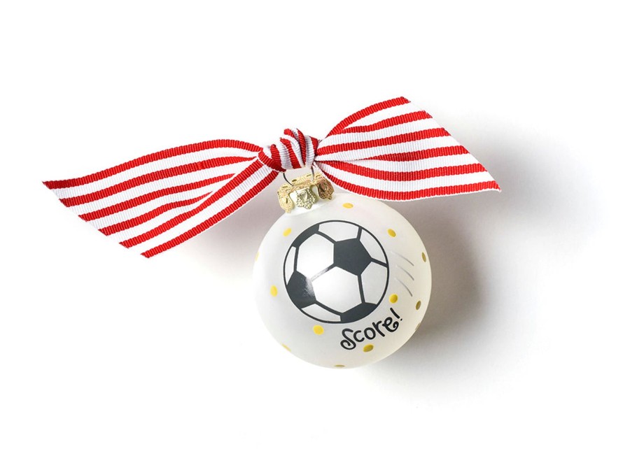 Commemorative Ornaments | Coton Colors by Laura Johnson Soccer Glass Ornament