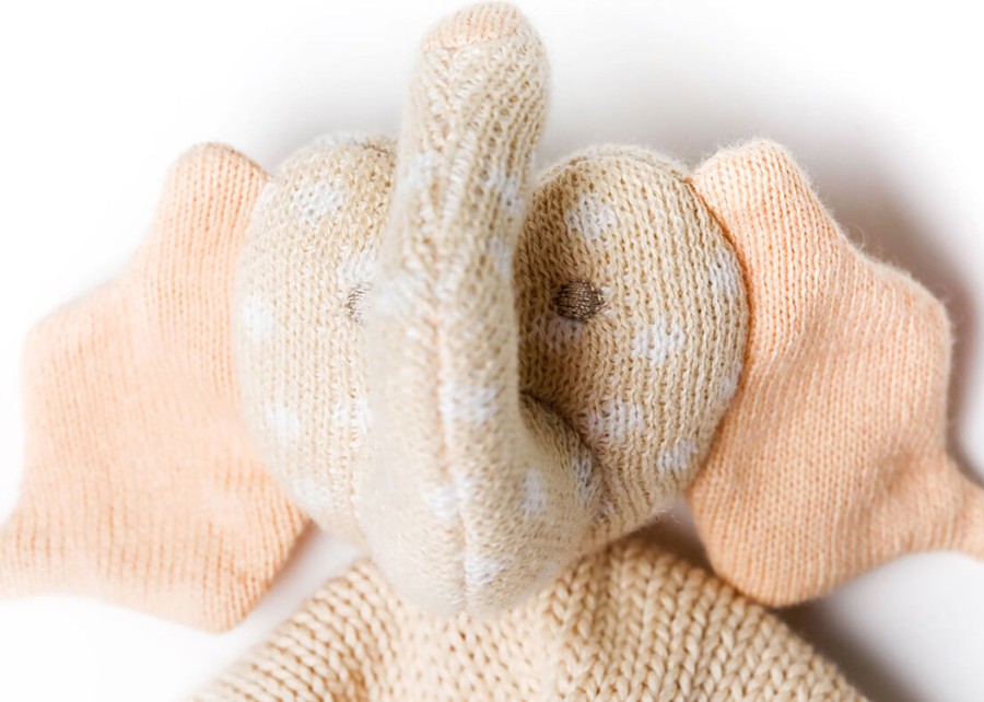 Babies & Children | Coton Colors by Laura Johnson Pink Elephant Knitted Lovey