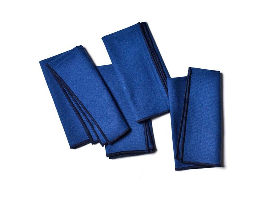 Shop All Serveware & Entertaining | Coton Colors by Laura Johnson Color Block Navy Napkin, Set Of 4