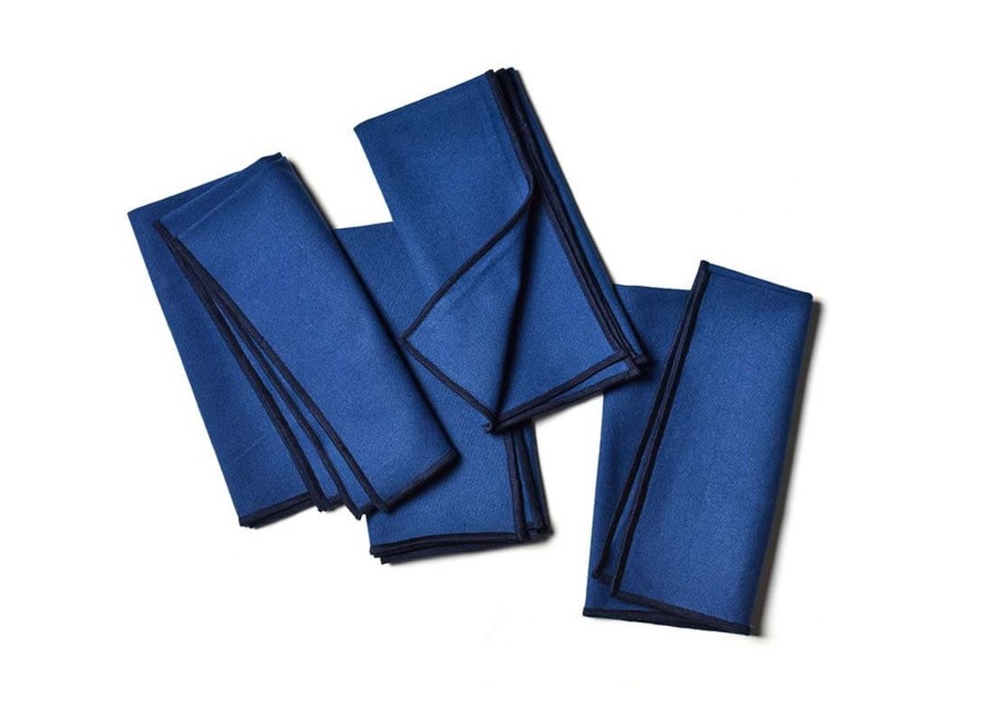 Shop All Serveware & Entertaining | Coton Colors by Laura Johnson Color Block Navy Napkin, Set Of 4