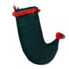 Seasonal Decor | Coton Colors by Laura Johnson Pine Velvet Stocking With Trim