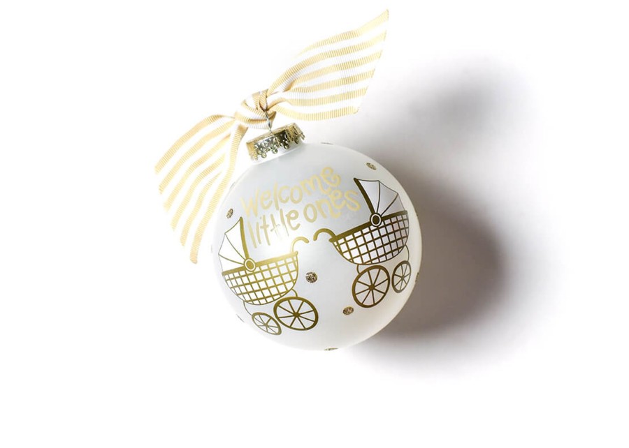 Babies & Children Ornaments | Coton Colors by Laura Johnson Welcome Little Ones Glass Ornament