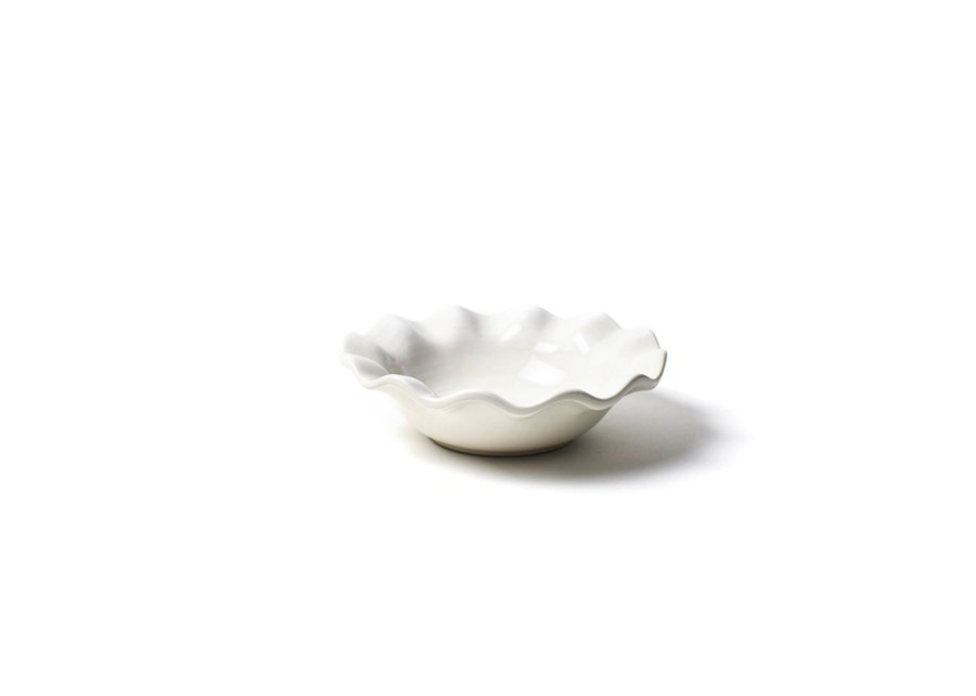 Shop All Dinnerware | Coton Colors by Laura Johnson Signature White Ruffle Flare Small Bowl, Set Of 4